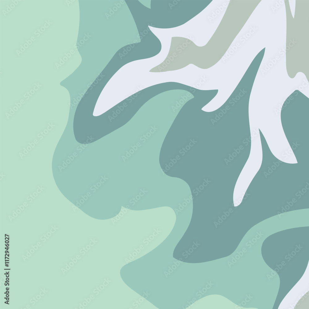 Fluid art. Modern artwork background. Mixture of acrylic paints. Abstract liquid painting marble texture, colorful gradient waves. Vector design for banner, flyer, business card, cover, invitation.