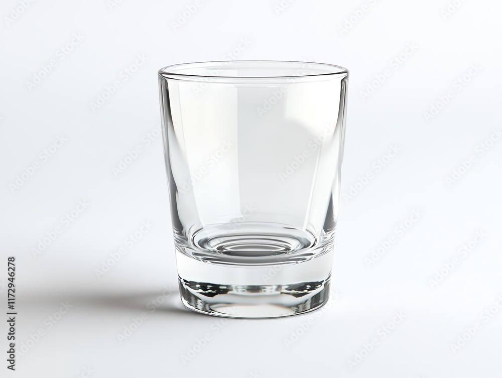 Clear glass on white background, simple design. Clear glass on white background, simple design.
