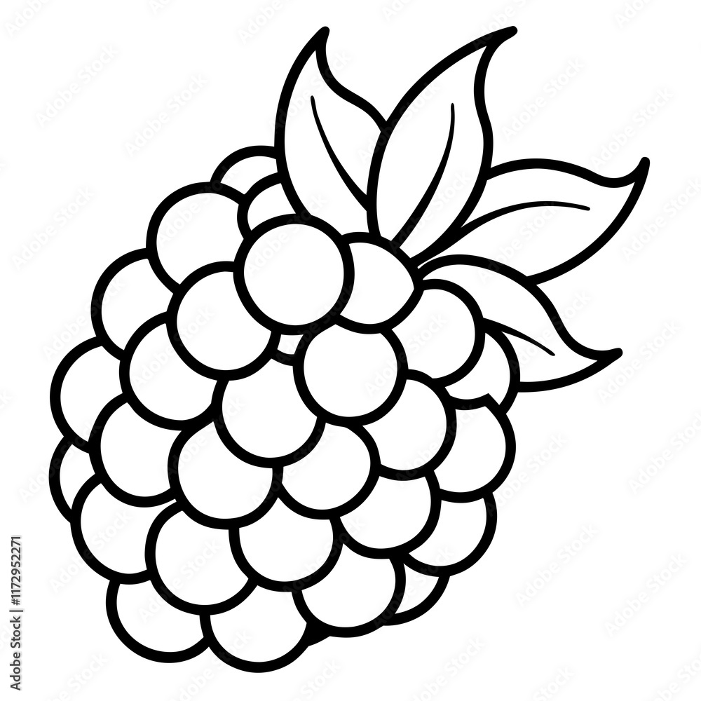 Minimalist Wineberry Vector Design Minimalist Wineberry Vector Design