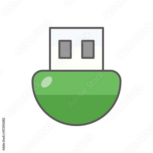 Wifi Dongle icon. Computer hardware icon design. vector graphic