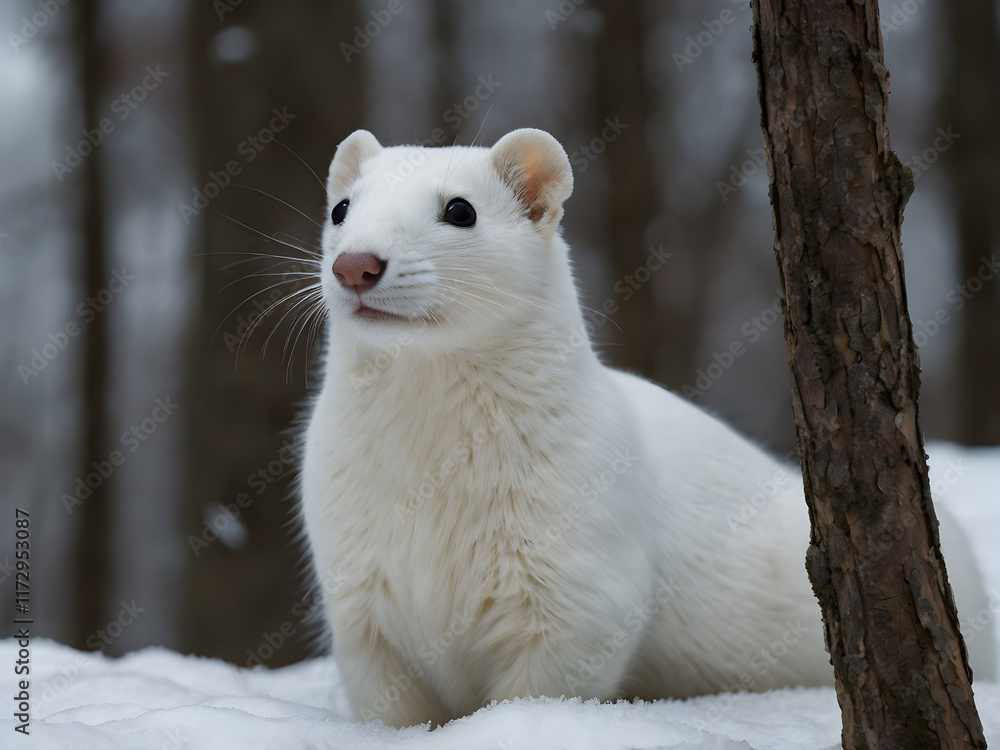 White Ermine: The life of the white ermine, focusing on its winter camouflage, behavior, and adaptation to snowy forest environments. White Ermine: The life of the white ermine, focusing on its winter camouflage, behavior, and adaptation to snowy forest environments.