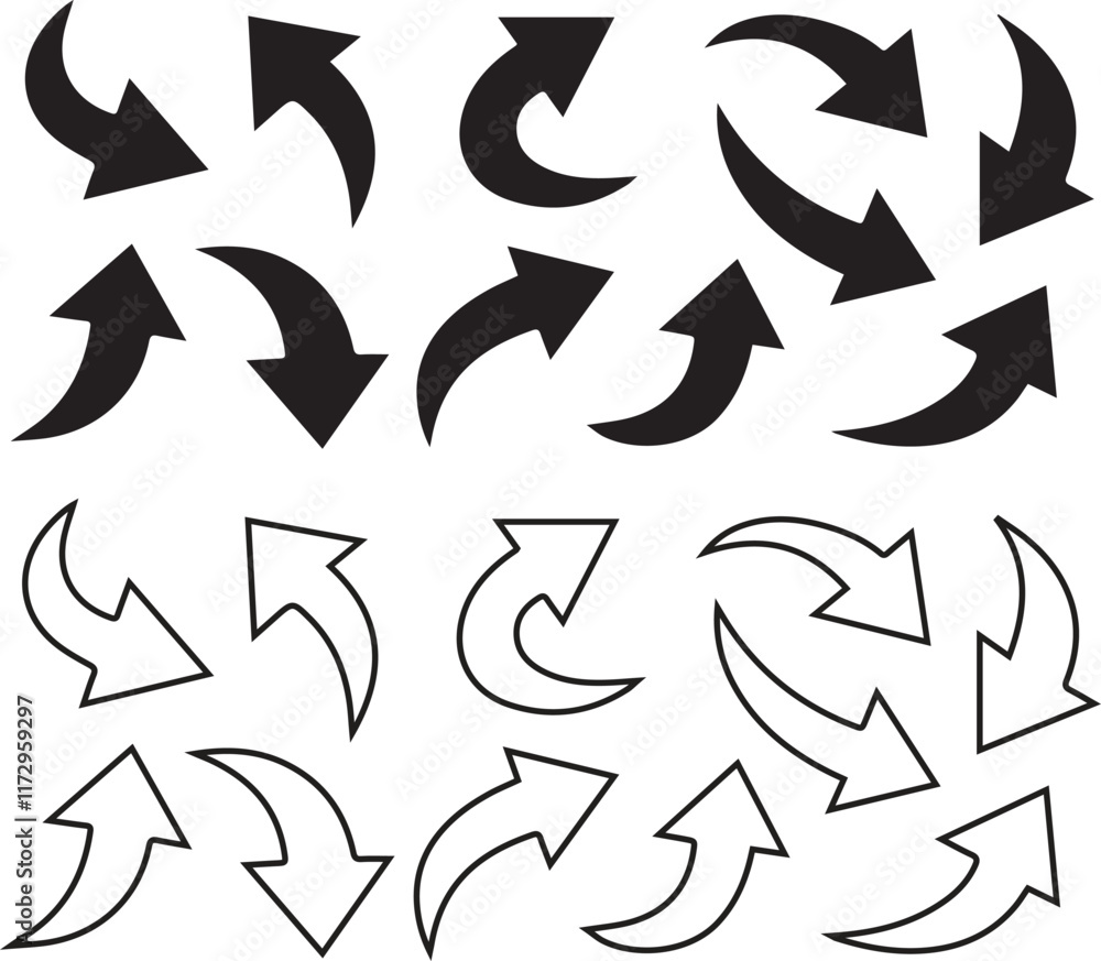 Black arrows icon Black arrows icon