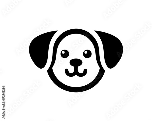 Dog logo design vector illustration.