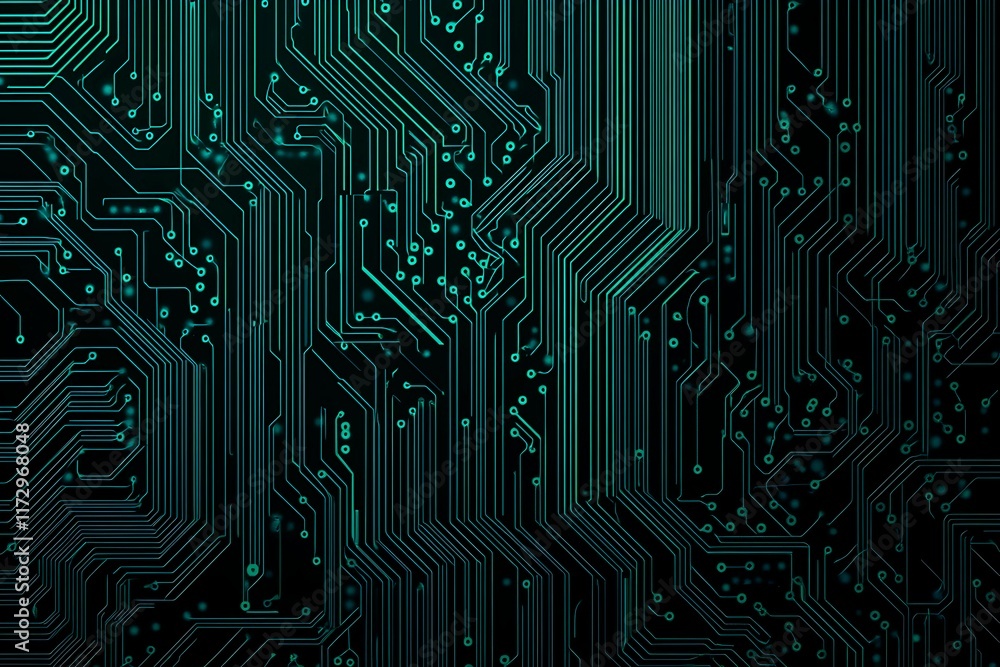 Abstract close-up of a glowing blue digital circuit board, showcasing intricate connections and technological design on a black background.
Abstract close-up of a glowing blue digital circuit board, showcasing intricate connections and technological design on a black background.