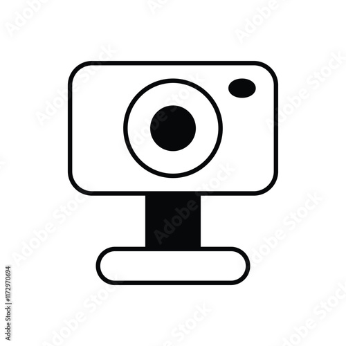Webcam icon. Computer hardware icon design. vector graphic