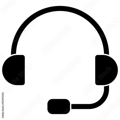 customer service solid icon