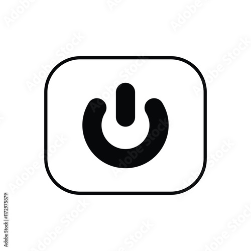 Reset Button icon. Computer hardware icon design. vector graphic