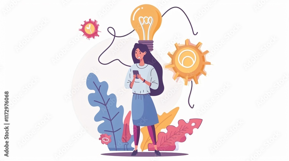 Professional Project Initiation Concept: Girl Working on Proposal Form Professional Project Initiation Concept: Girl Working on Proposal Form