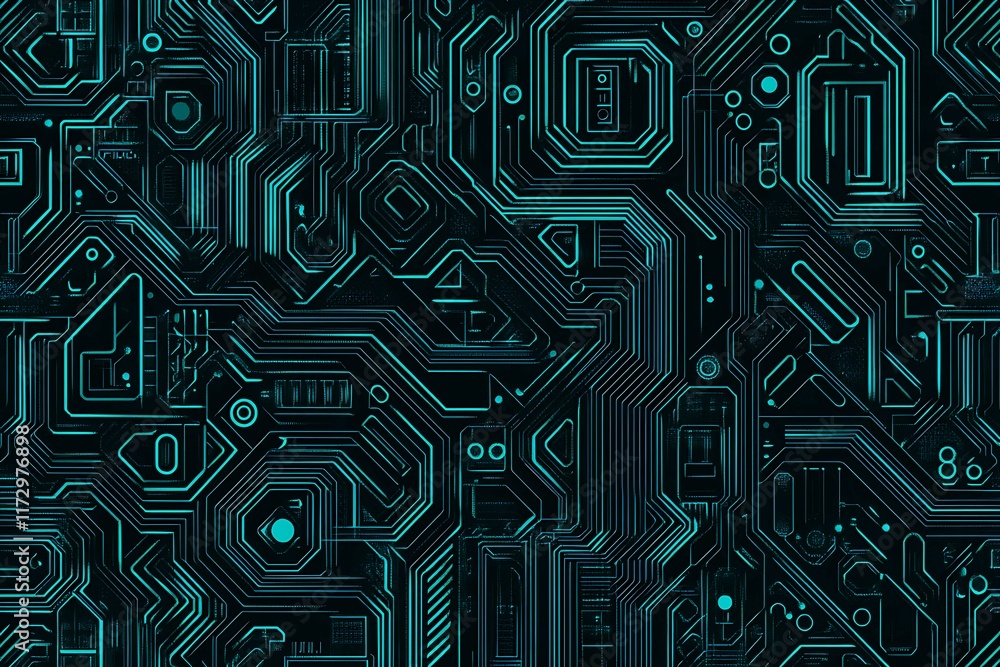 Abstract close-up of a glowing blue digital circuit board, showcasing intricate connections and technological design on a black background.
Abstract close-up of a glowing blue digital circuit board, showcasing intricate connections and technological design on a black background.