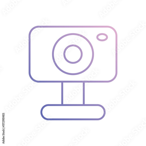 Webcam icon. Computer hardware icon design. vector graphic