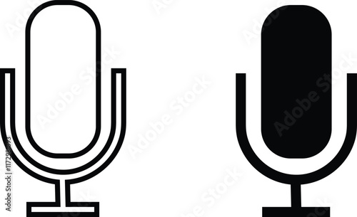 Microphone icon set. Loudspeaker vector sign. Shout announce isolated on transparent background. Loud speaker public announcement vector collection representing sound, audio, and music.