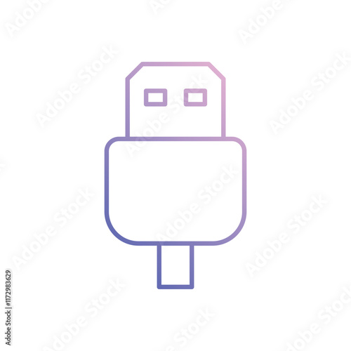 Hdmi Cable icon. Computer hardware icon design. vector graphic