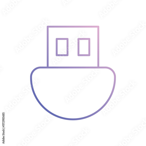 Wifi Dongle icon. Computer hardware icon design. vector graphic