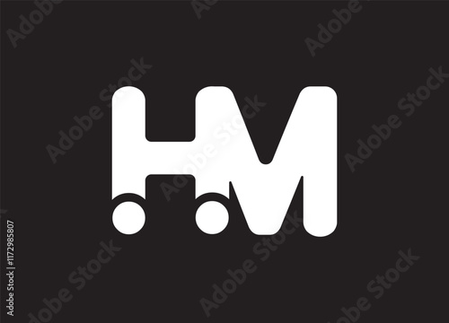 HM Creative logo design and monogram logo
