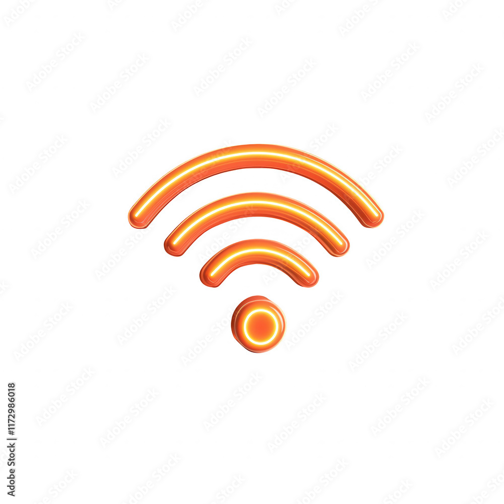 Stylized wifi symbol representing connectivity and modern communication., isolated on a transparent background. Stylized wifi symbol representing connectivity and modern communication., isolated on a transparent background.