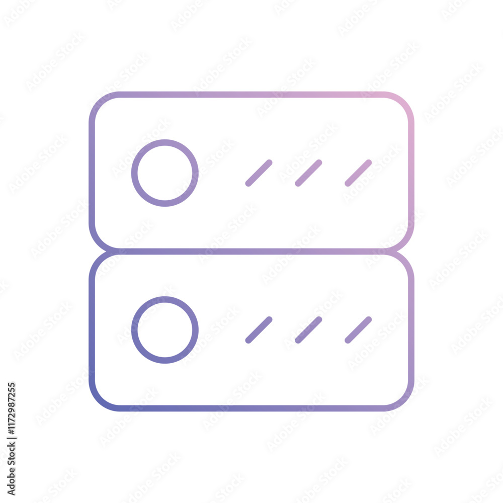 Server icon. Computer hardware icon design. vector graphic Server icon. Computer hardware icon design. vector graphic
