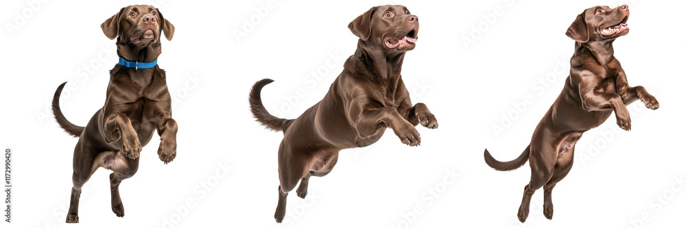 custom made wallpaper toronto digitalplayful brown Labrador leaping joyfully in various poses