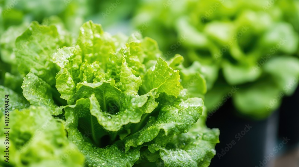 Green lettuce growing in vertical hydroponic tower system. Home vertical hydroponic system grows plants vertically without soil, using nutrient-rich water for cultivation in limited spaces Green lettuce growing in vertical hydroponic tower system. Home vertical hydroponic system grows plants vertically without soil, using nutrient-rich water for cultivation in limited spaces