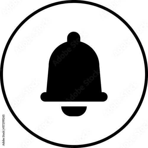 Notification bell icon. Alarm symbol. Incoming inbox message. Ringing bells. Alarm clock and smartphone application alert. Social media element flat and line vector  isolated transparent