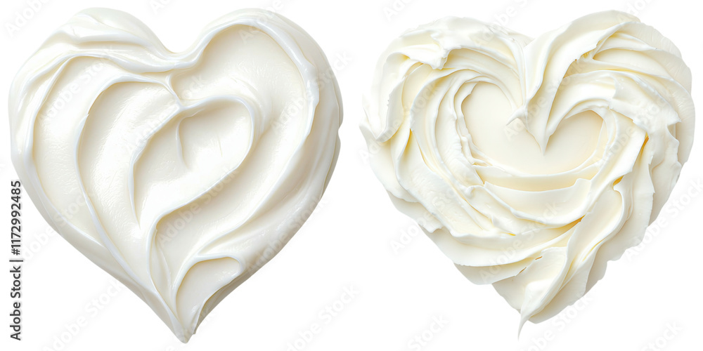 custom made wallpaper toronto digitalCreamy heart shaped swirls with glossy texture evoke love and sweetness