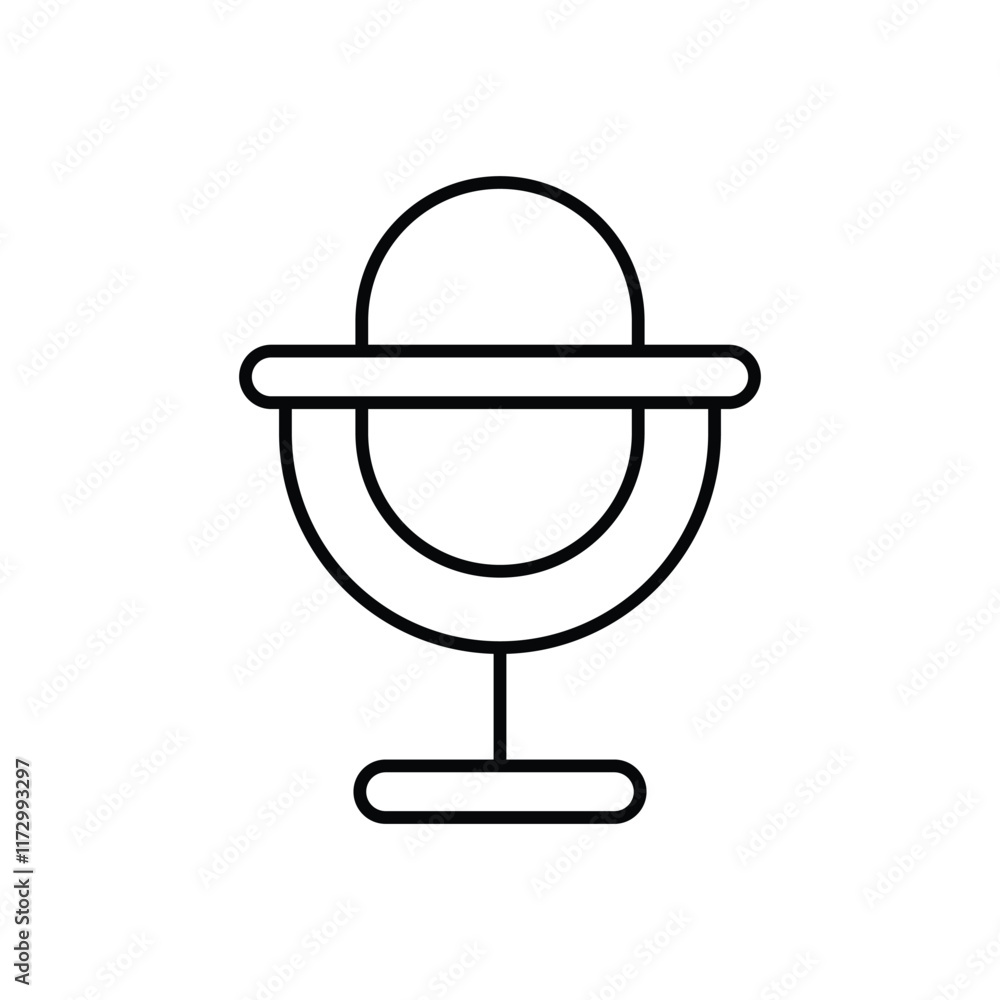 Obraz premium Microphone icon. Computer hardware icon design. vector graphic