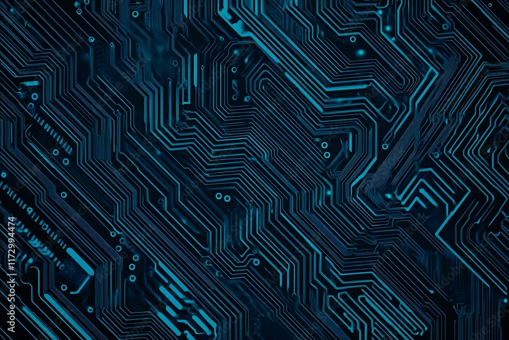 Abstract close-up of a glowing blue digital circuit board, showcasing intricate connections and technological design on a black background.
Abstract close-up of a glowing blue digital circuit board, showcasing intricate connections and technological design on a black background.