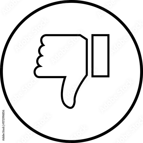 dislike button. Thumbs down icons. no fingers, negative marks vector symbols  isolated on transparent background. for banners websites printed material