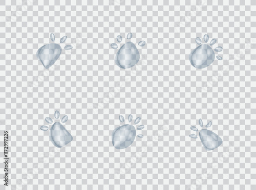 set of waterdrop splash isolated on  background