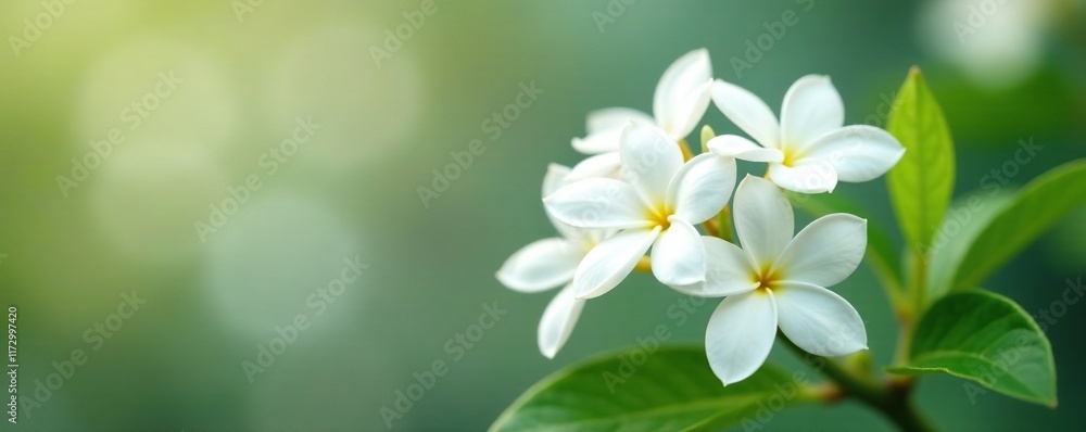 Small white jasmine flowers with soft and fluffy petals, petals, gentle, delicate Small white jasmine flowers with soft and fluffy petals, petals, gentle, delicate