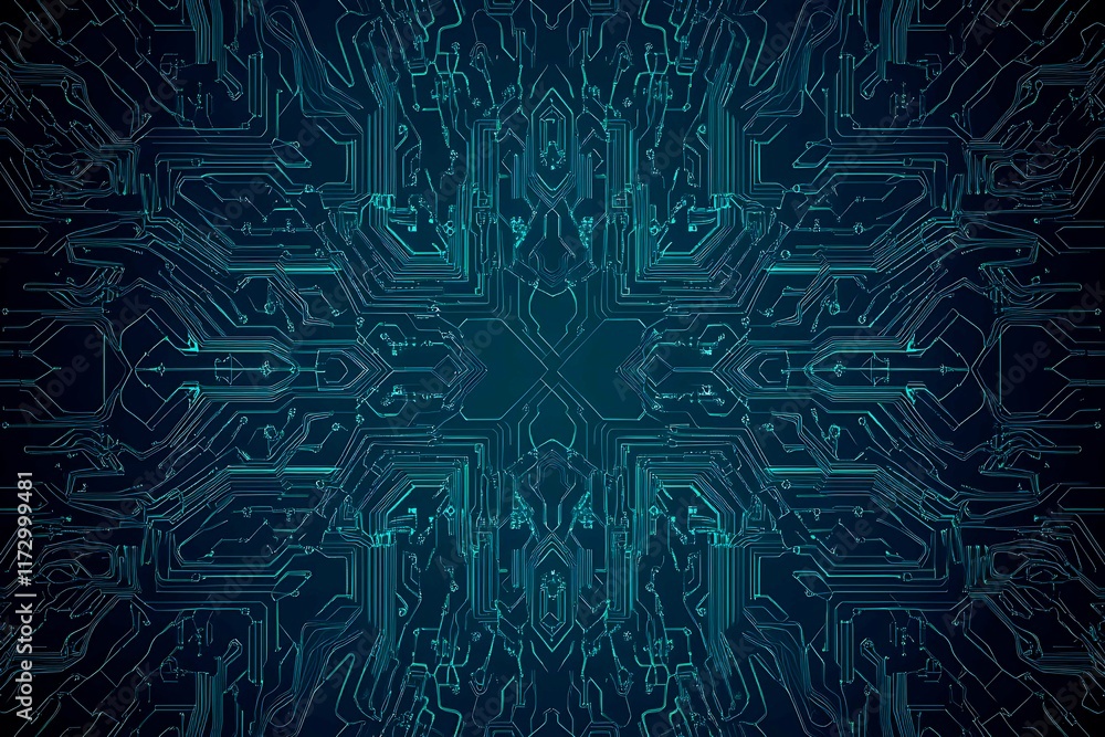 Abstract close-up of a glowing blue digital circuit board, showcasing intricate connections and technological design on a black background.
Abstract close-up of a glowing blue digital circuit board, showcasing intricate connections and technological design on a black background.