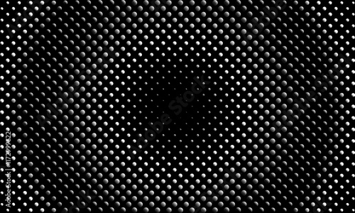 Dotted gradient halftone background. dots pattern texture in pop art style. vintage dark background.