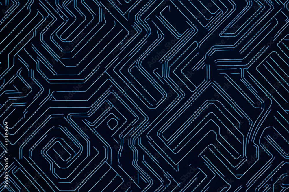 Abstract close-up of a glowing blue digital circuit board, showcasing intricate connections and technological design on a black background.
Abstract close-up of a glowing blue digital circuit board, showcasing intricate connections and technological design on a black background.