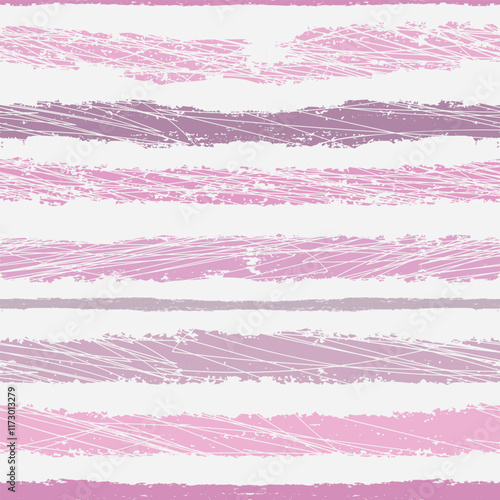Seamless pastel rose striped grunge pattern on transparent background