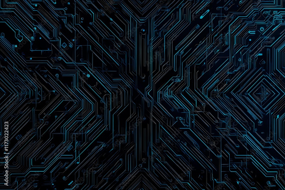 Abstract close-up of a glowing blue digital circuit board, showcasing intricate connections and technological design on a black background.
Abstract close-up of a glowing blue digital circuit board, showcasing intricate connections and technological design on a black background.