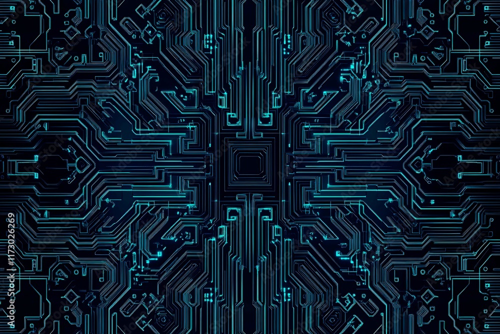 Abstract close-up of a glowing blue digital circuit board, showcasing intricate connections and technological design on a black background.
Abstract close-up of a glowing blue digital circuit board, showcasing intricate connections and technological design on a black background.