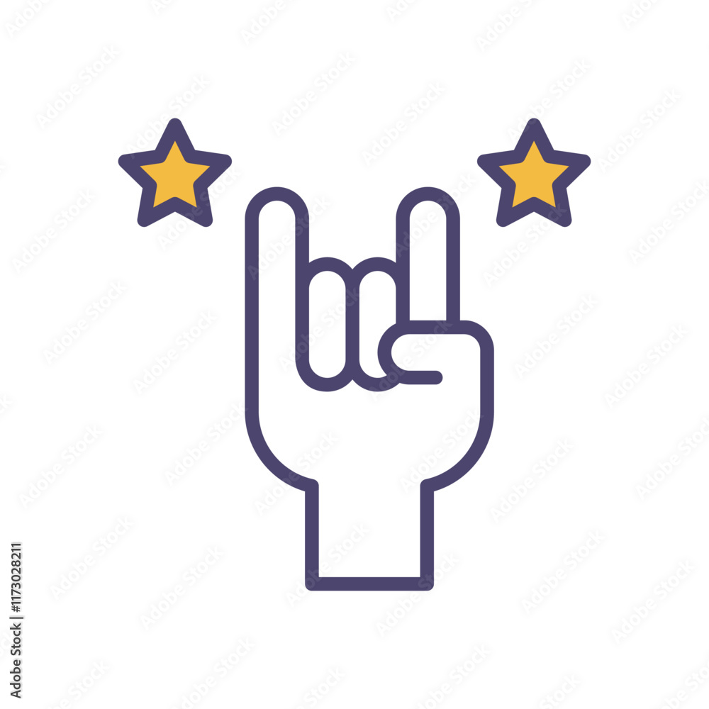 Rock And Roll icon. Event icon design. vector graphic Rock And Roll icon. Event icon design. vector graphic