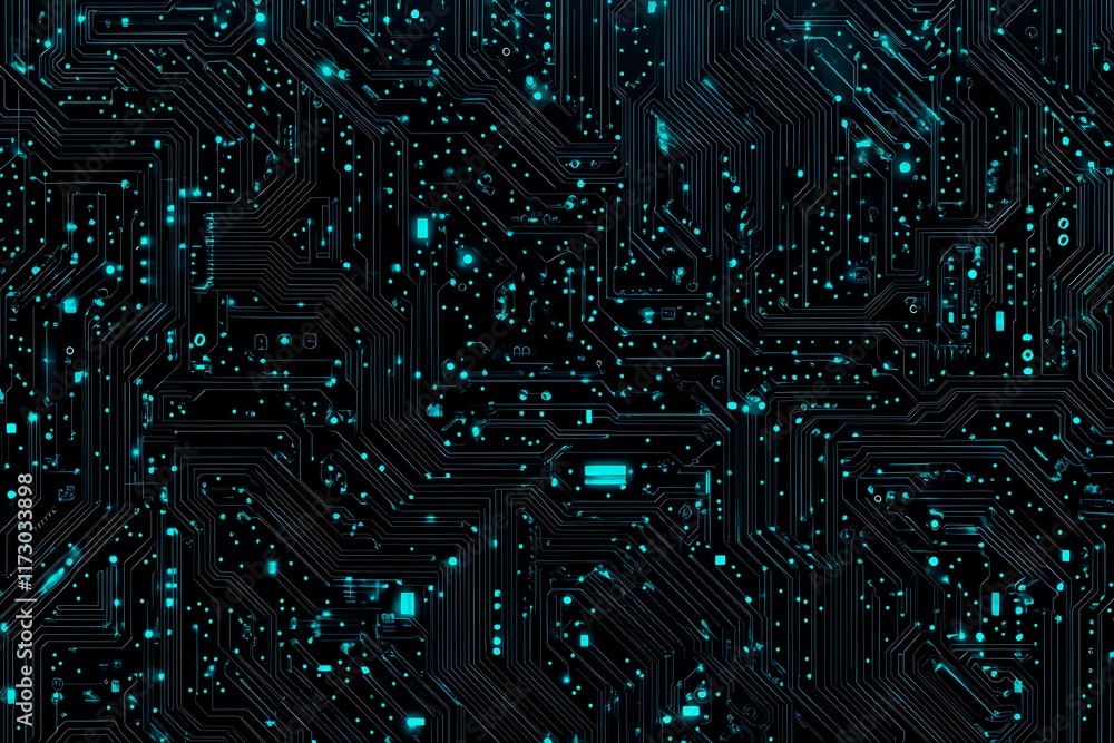 Abstract close-up of a glowing blue digital circuit board, showcasing intricate connections and technological design on a black background.
Abstract close-up of a glowing blue digital circuit board, showcasing intricate connections and technological design on a black background.