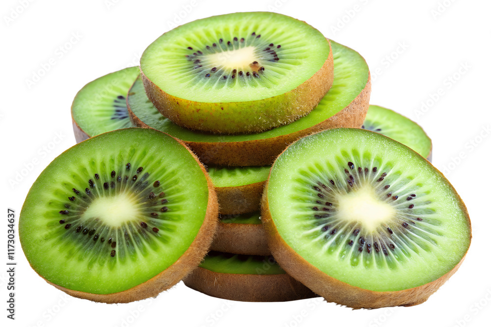 Fototapeta premium kiwi fruit isolated on transparent background