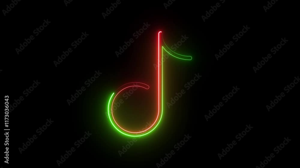 A glowing neon music icon featuring a bright, illuminated musical note or speaker. Vibrant colors like pink, blue, and green create a lively, energetic, and modern vibe. A glowing neon music icon featuring a bright, illuminated musical note or speaker. Vibrant colors like pink, blue, and green create a lively, energetic, and modern vibe.