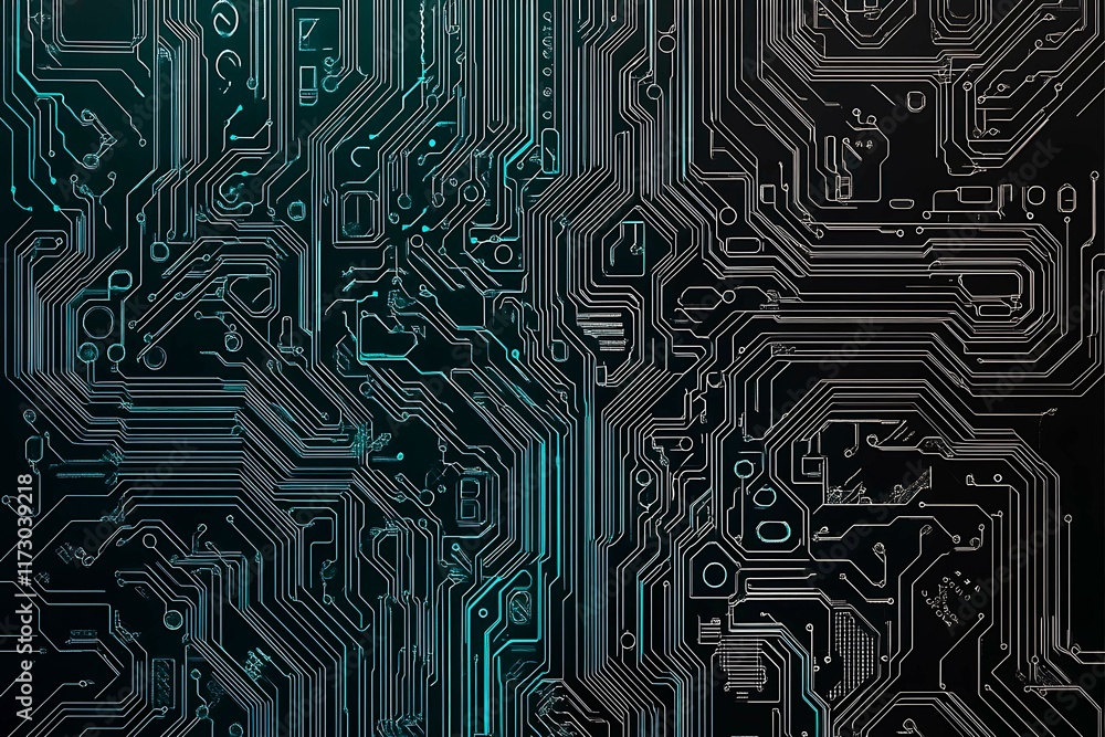 Abstract close-up of a glowing blue digital circuit board, showcasing intricate connections and technological design on a black background.
Abstract close-up of a glowing blue digital circuit board, showcasing intricate connections and technological design on a black background.
