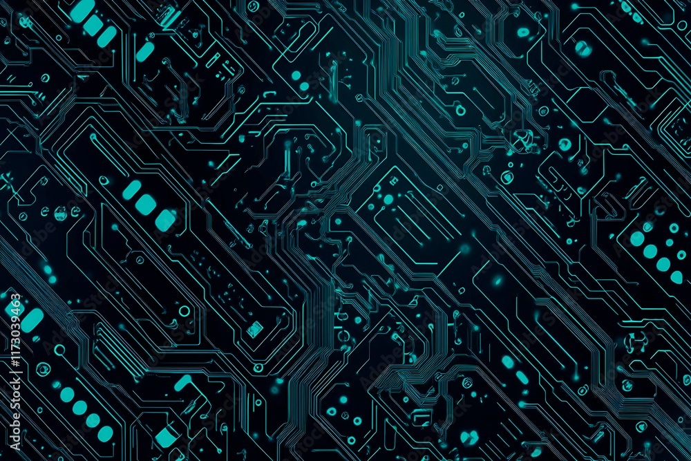 Abstract close-up of a glowing blue digital circuit board, showcasing intricate connections and technological design on a black background.
Abstract close-up of a glowing blue digital circuit board, showcasing intricate connections and technological design on a black background.