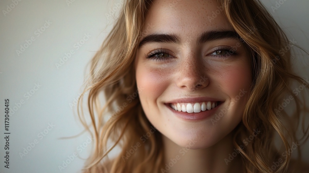 Smiling Woman with Natural Makeup in Close-Up Photography Smiling Woman with Natural Makeup in Close-Up Photography