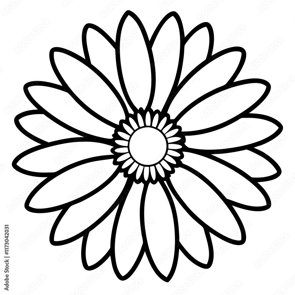 Daisy Delight line art art vector Daisy Delight line art art vector