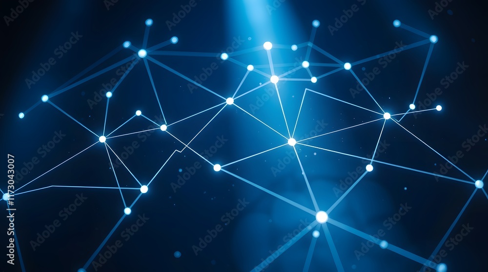 Technology Network Background: Interconnected Glowing Nodes for Data and Communication Technology Network Background: Interconnected Glowing Nodes for Data and Communication