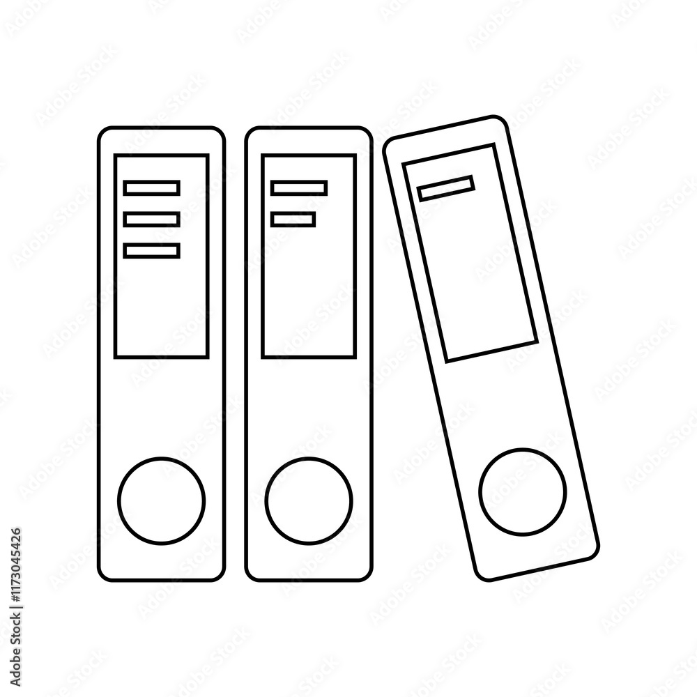 Business office folder vector icon Business office folder vector icon