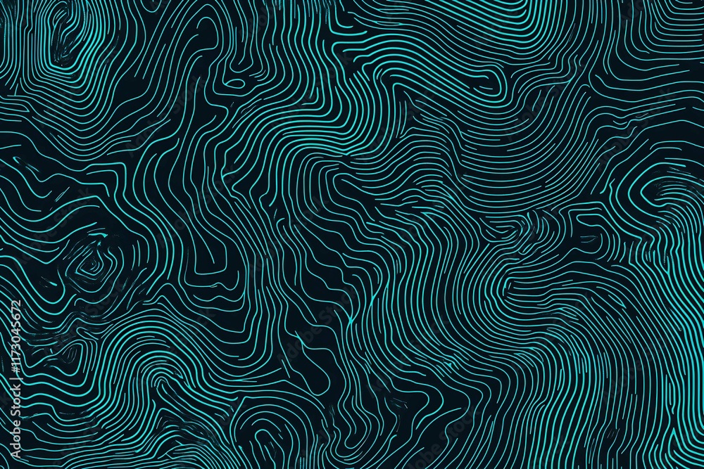 Obraz premium Abstract close-up of a glowing blue digital circuit board, showcasing intricate connections and technological design on a black background. 