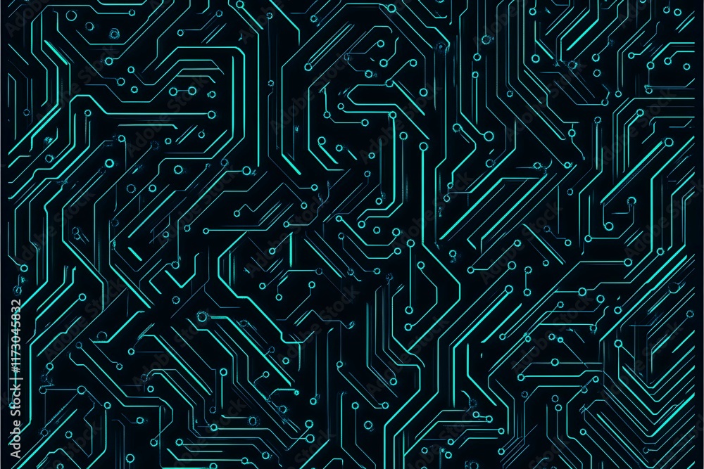Abstract close-up of a glowing blue digital circuit board, showcasing intricate connections and technological design on a black background.
Abstract close-up of a glowing blue digital circuit board, showcasing intricate connections and technological design on a black background.