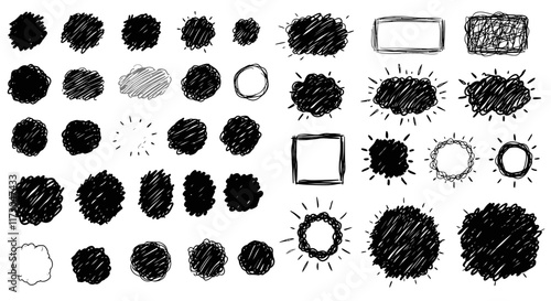 Hand-Drawn Doodle Scribbles & Frames Animated Loop Elements.

