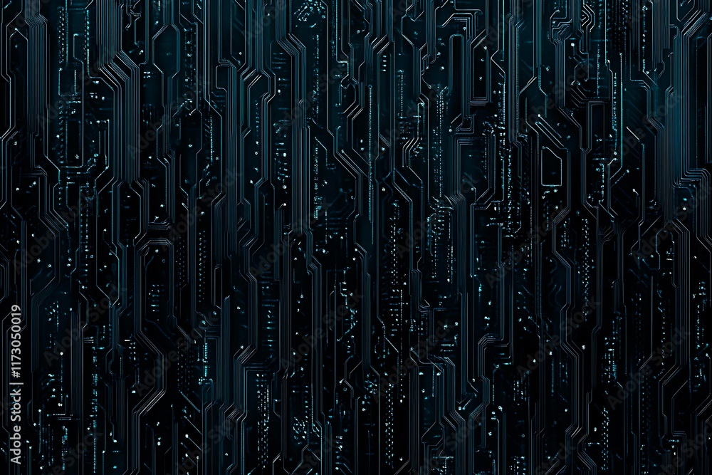 Abstract close-up of a glowing blue digital circuit board, showcasing intricate connections and technological design on a black background.
Abstract close-up of a glowing blue digital circuit board, showcasing intricate connections and technological design on a black background.