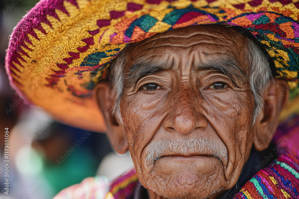 Wise Man in Colorful Hat Wise Man in Colorful Hat